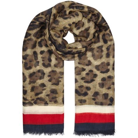 gucci animal print scarf|More.